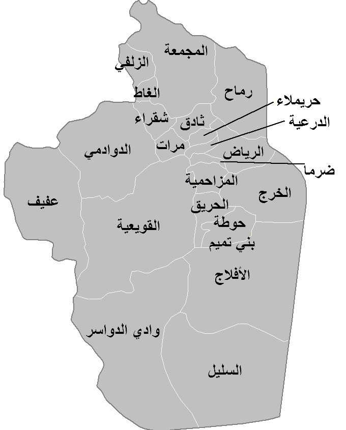 خريطة وادي الدواسر